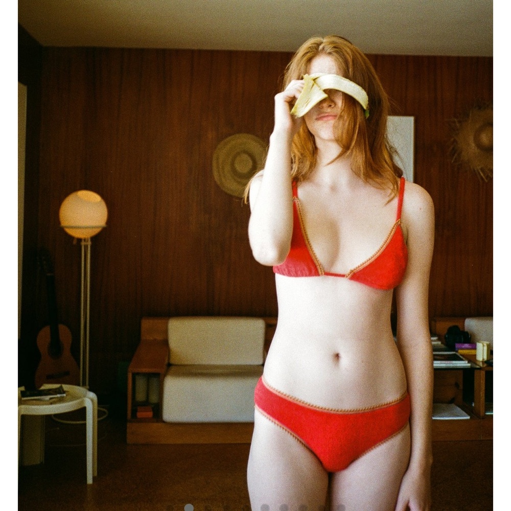 Stoned immaculate “kimi” terry swim top.